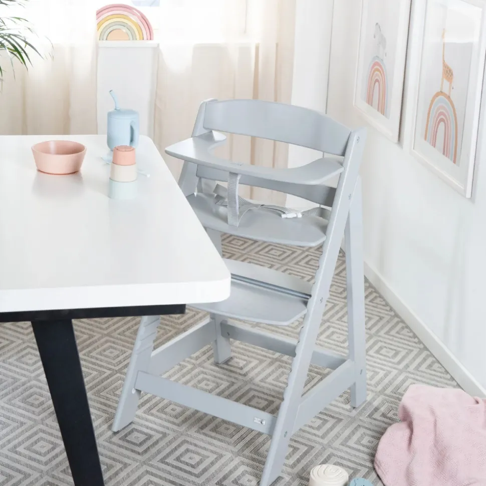 Chaise haute évolutive sit up flex bois gris