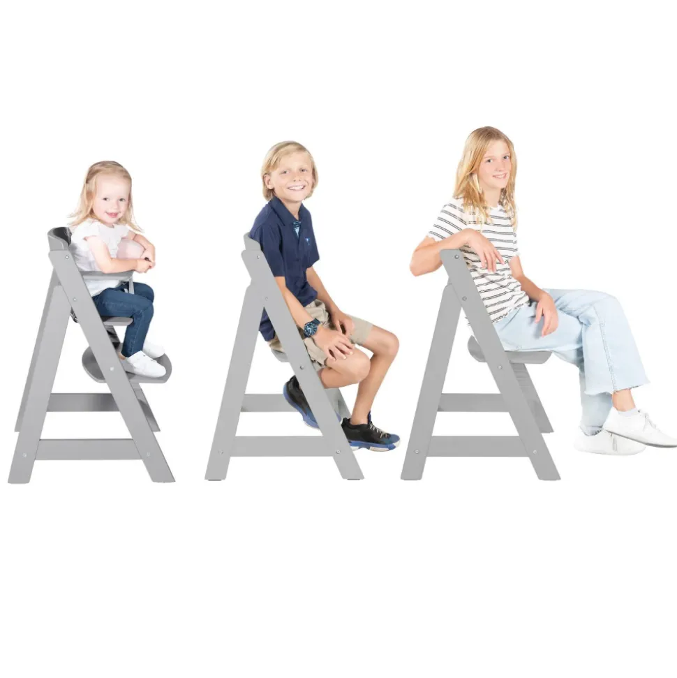 Chaise haute évolutive sit up flex bois gris