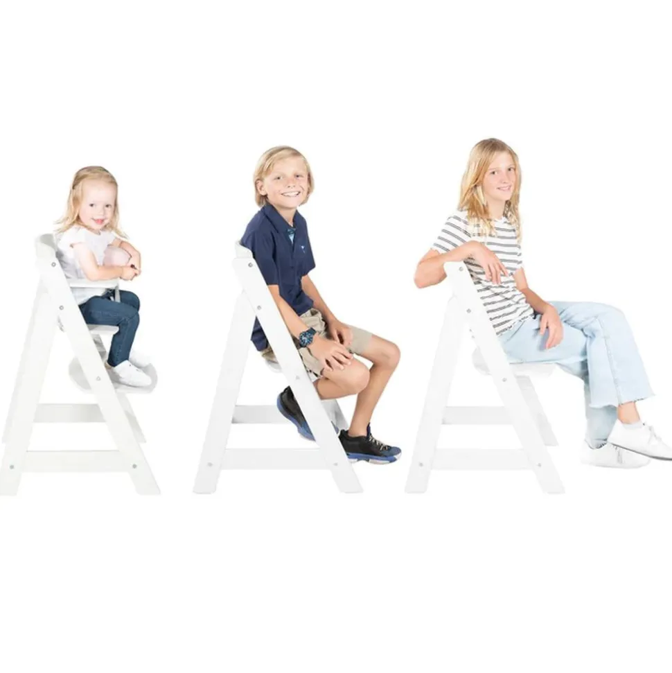 Chaise haute évolutive sit up flex bois blanc