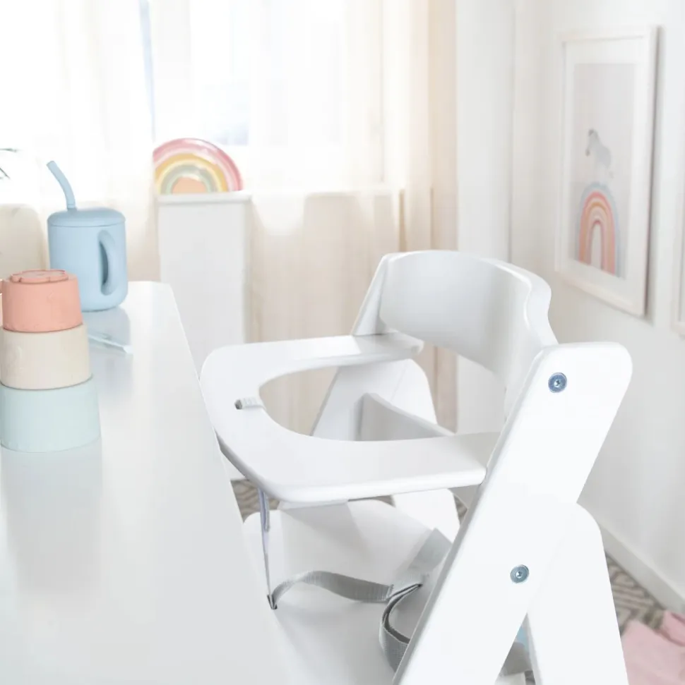 Chaise haute évolutive sit up flex bois blanc