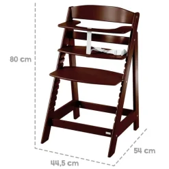 Chaise haute évolutive sit up flex bois brun
