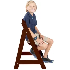 Chaise haute évolutive sit up flex bois brun