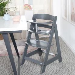 Chaise haute évolutive sit up flex bois anthracite