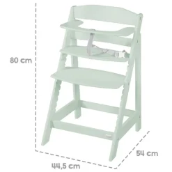 Chaise haute évolutive sit up flex bois menthe