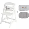 Chaise haute évolutive sit up lll blanc + coussin réducteur adam et eule