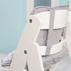 Chaise haute évolutive sit up lll bois blanc laqué