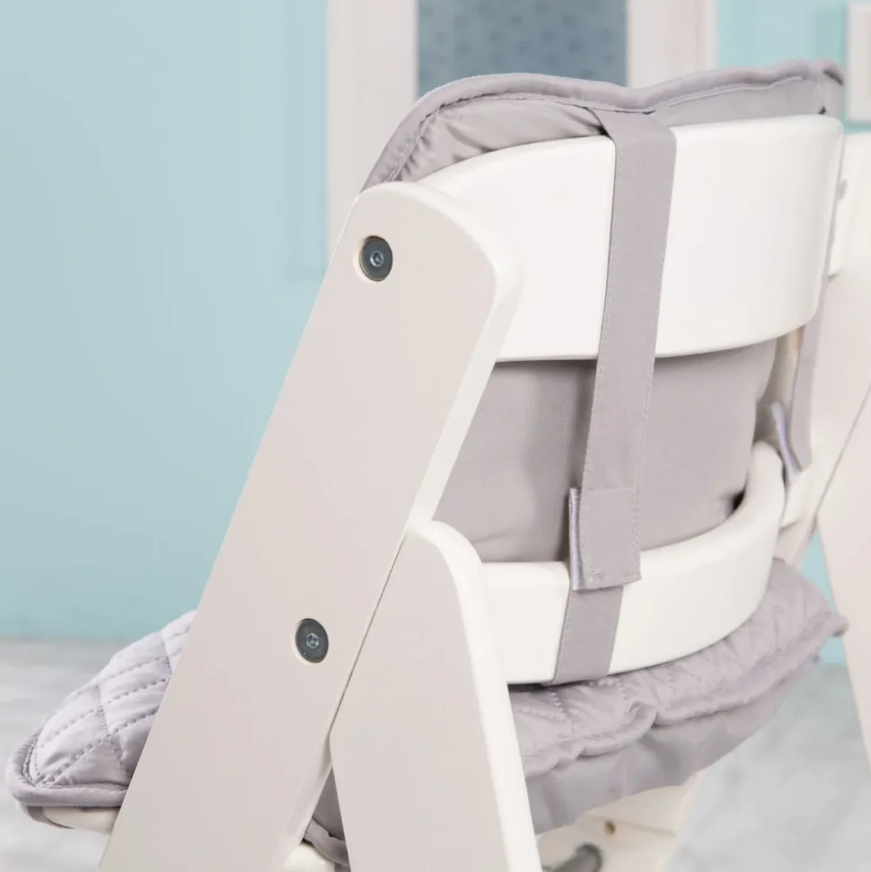 Chaise haute évolutive sit up lll bois blanc laqué