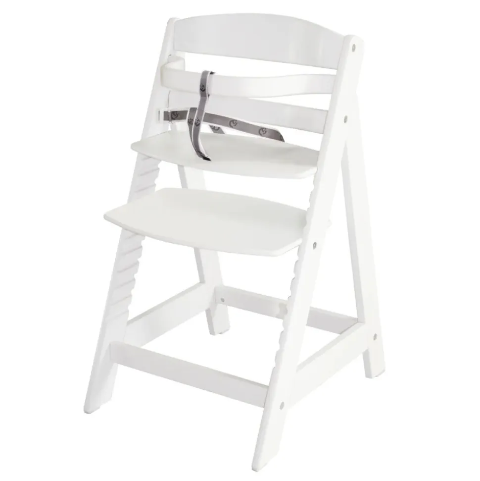 Chaise haute évolutive sit up lll bois blanc laqué