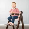 Chaise haute évolutive sit up lll bois brun teinté