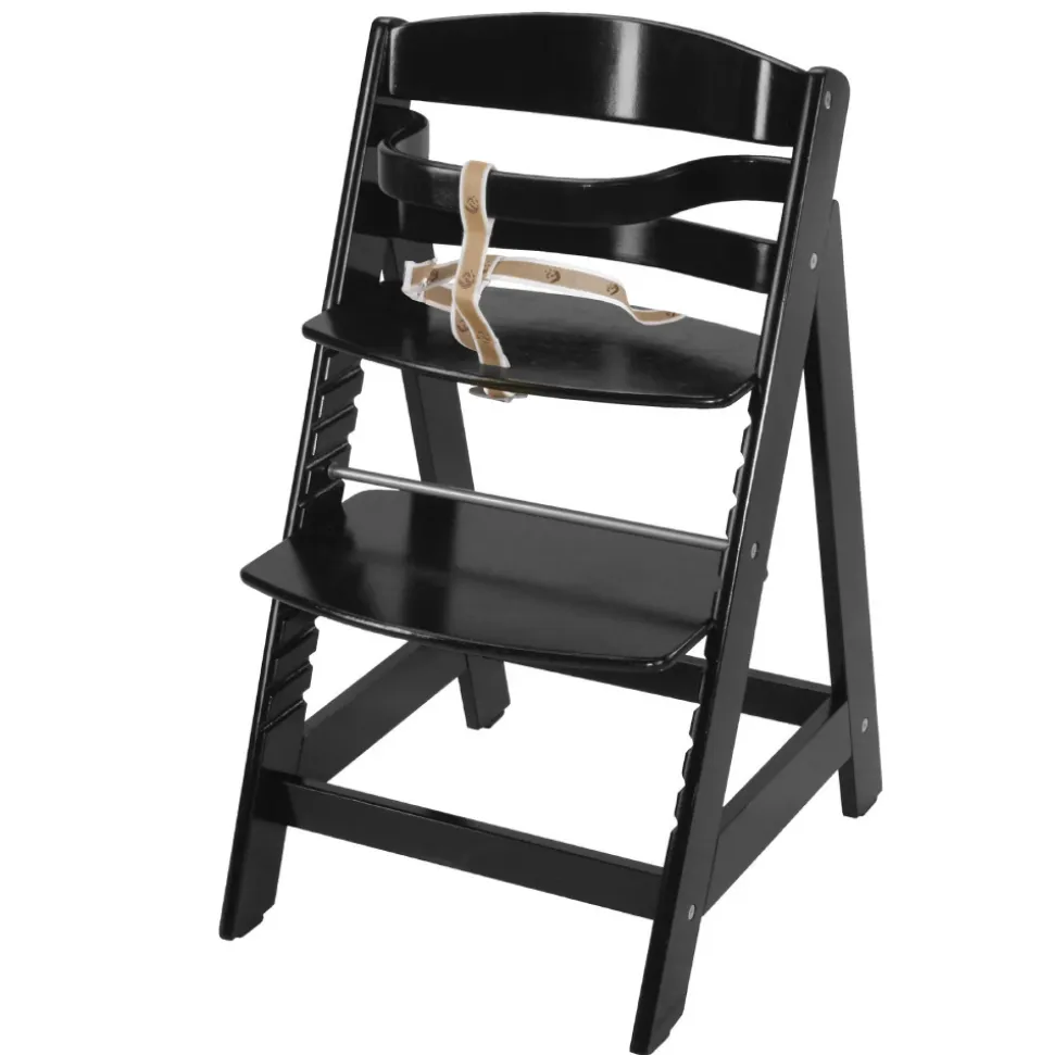 Chaise haute évolutive sit up lll bois noir laqué