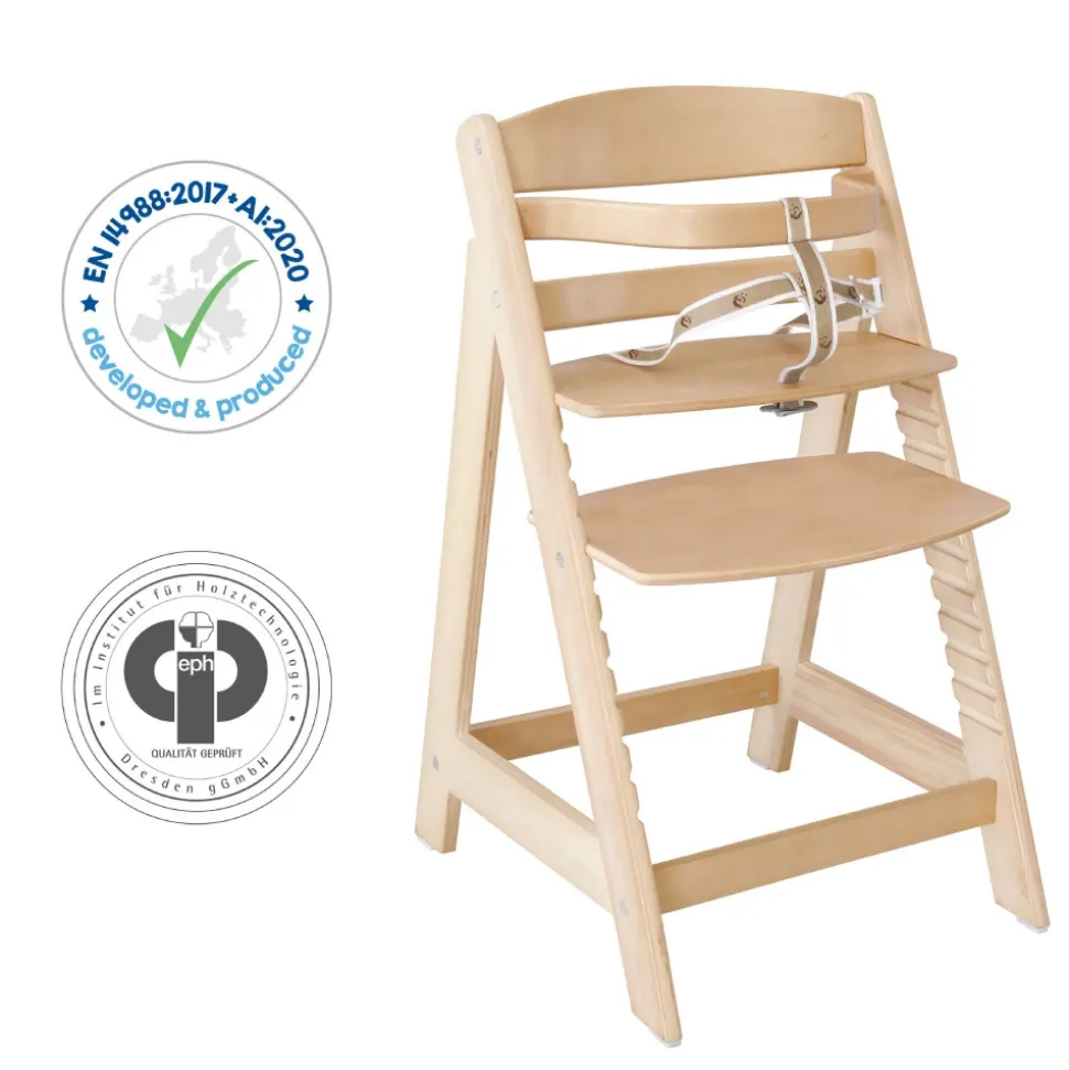 Chaise haute évolutive sit up lll bois naturel