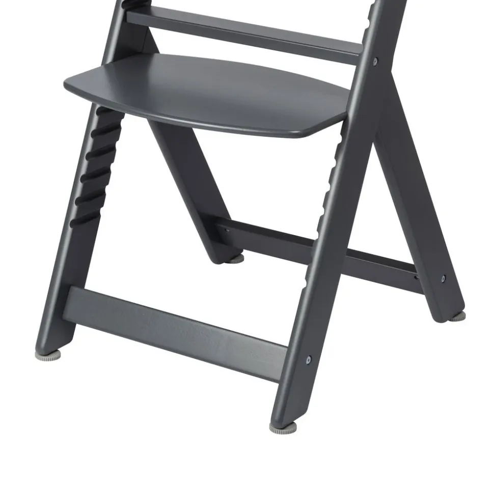Chaise haute évolutive timba black avec coussin gris