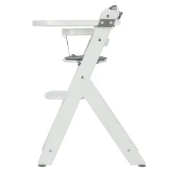 Chaise haute évolutive timba 2 blanc avec coussin gris