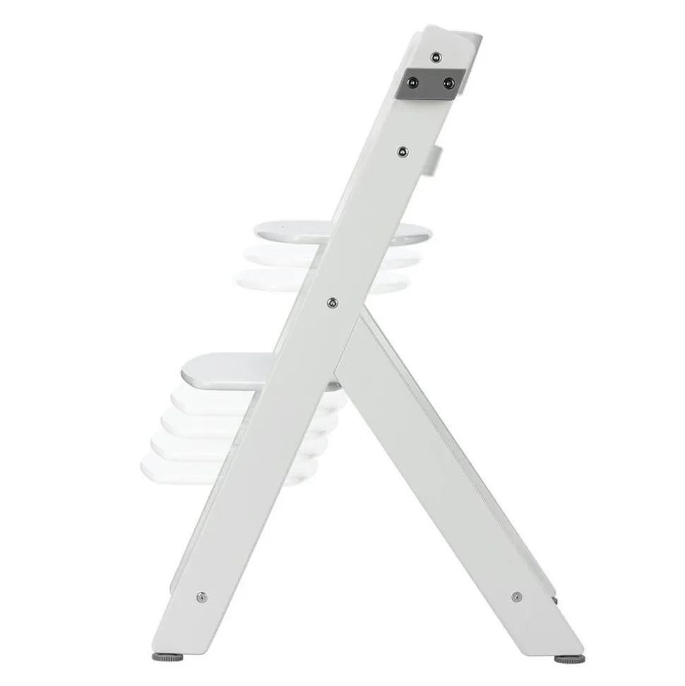Chaise haute évolutive timba 2 blanc avec coussin gris