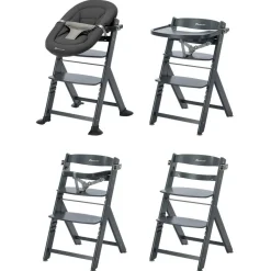 Chaise haute évolutive timba 2 - warm gray