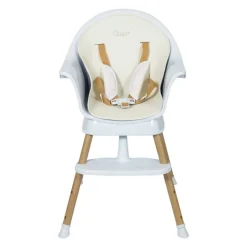 Chaise haute évolutive ultimo 3 luxe white et naturel