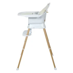Chaise haute évolutive ultimo 3 luxe white et naturel