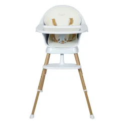 Chaise haute évolutive ultimo 3 luxe white et naturel
