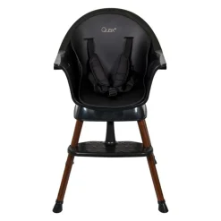 Chaise haute évolutive ultimo 3 luxe black et walnut