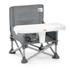 Chaise pliable bébé grise