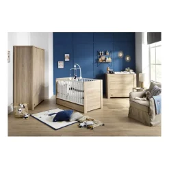 Chambre bébé duo lit + commode antonin bois