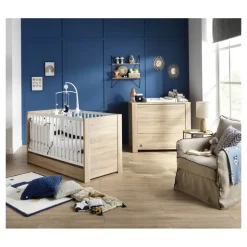 Chambre bébé duo lit + commode antonin bois