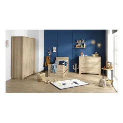 Chambre bébé duo lit + commode antonin bois