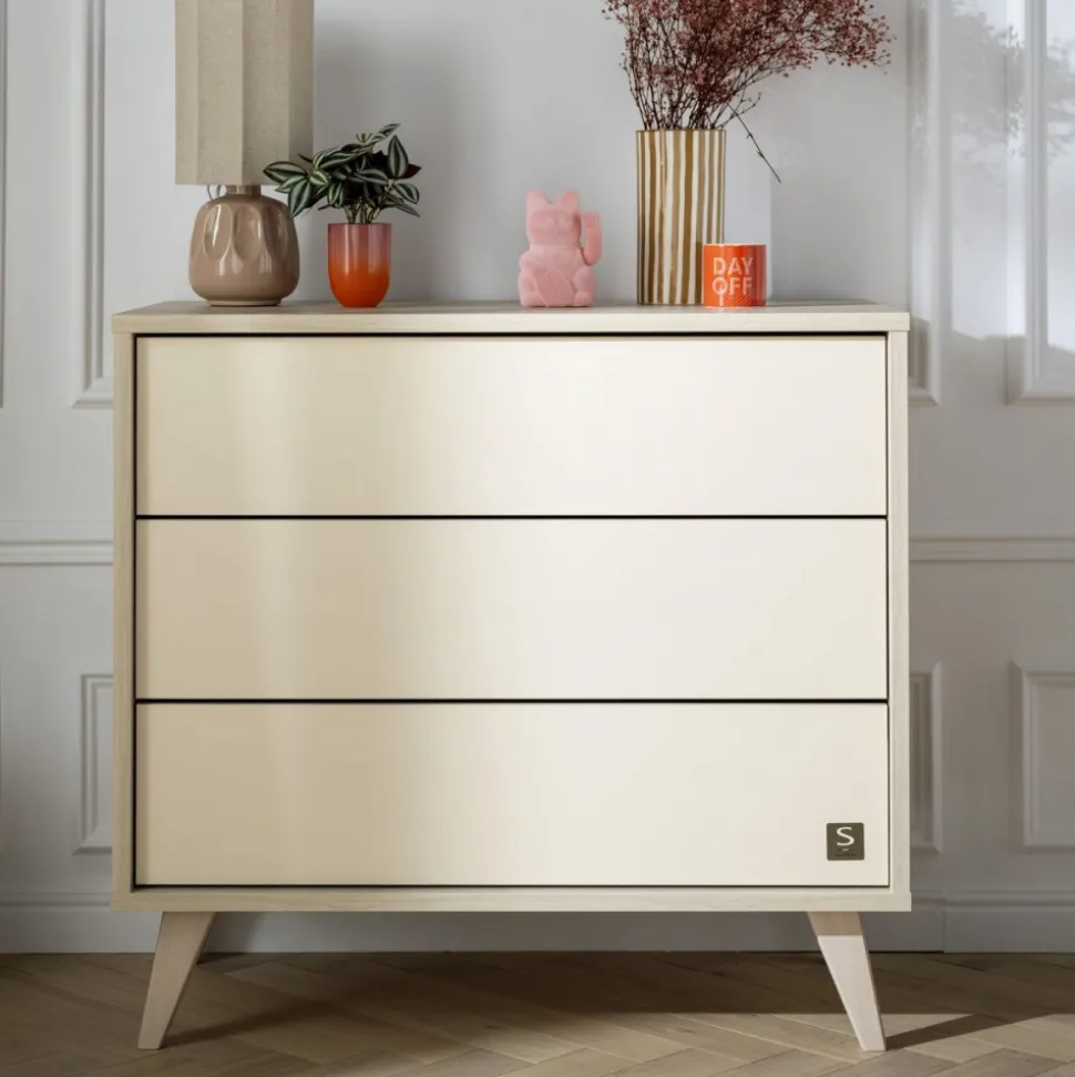 Chambre bébé duo lit + commode melinee