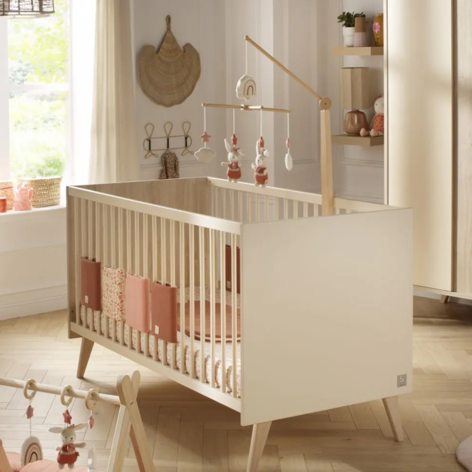 Chambre bébé duo lit + commode melinee