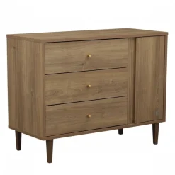 Chambre bébé duo lit + commode mokka