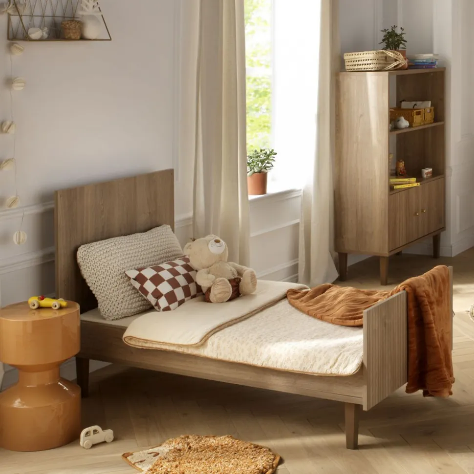 Chambre bébé duo lit + commode mokka