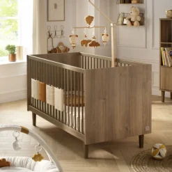 Chambre bébé duo lit + commode mokka
