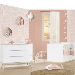 Chambre bébé duo lit 60x120cm + commode serena
