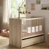 Chambre bébé duo lit 60x120cm + commode 3 tiroirs paloma bois
