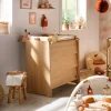 Chambre bébé duo lit 60x120cm + commode cannelle