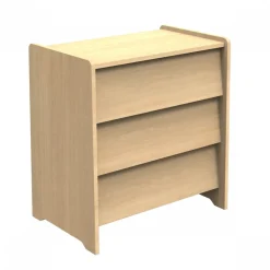 Chambre bébé duo lit 60x120cm + commode cannelle