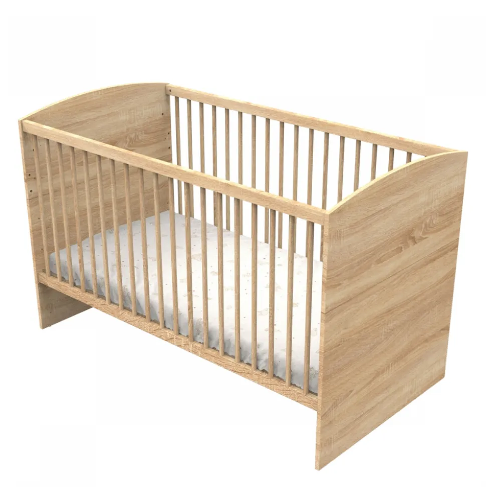 Chambre bébé duo lit 70x140cm + commode azur