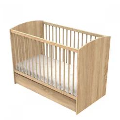 Chambre bébé duo lit 60x120cm + commode azur