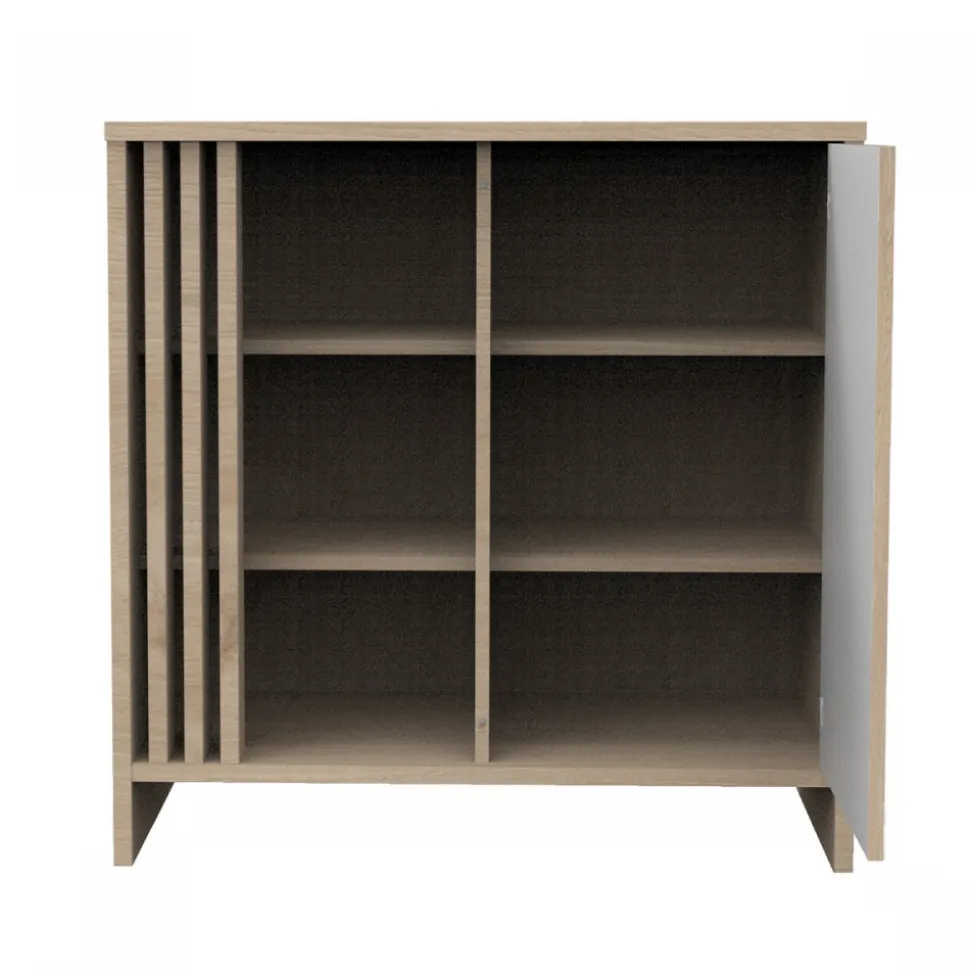 Chambre bébé duo lit 70x140cm + commode blanche tokyo