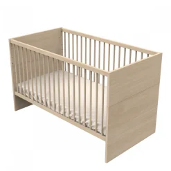 Chambre bébé duo lit 70x140cm + commode blanche tokyo