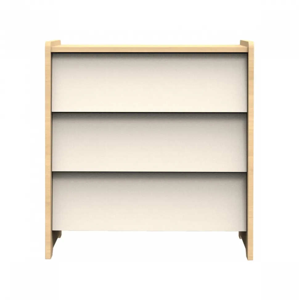 Chambre bébé duo lit 60x120cm + commode vanille