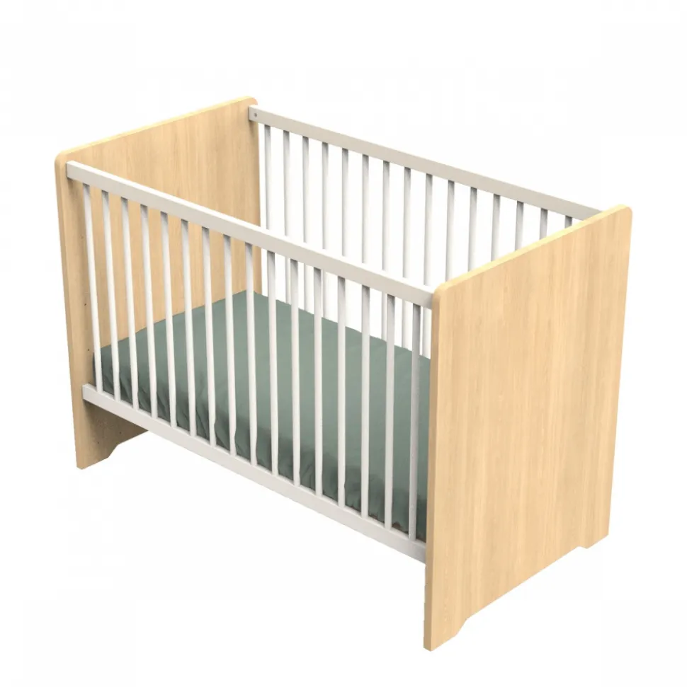 Chambre bébé duo lit 60x120cm + commode vanille