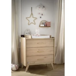 Chambre bébé duo lit 60x120cm + commode arty