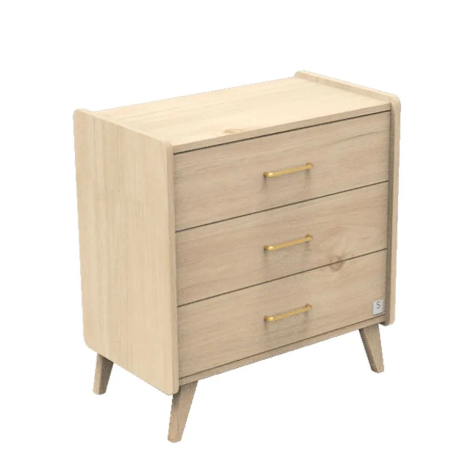 Chambre bébé duo lit 60x120cm + commode arty