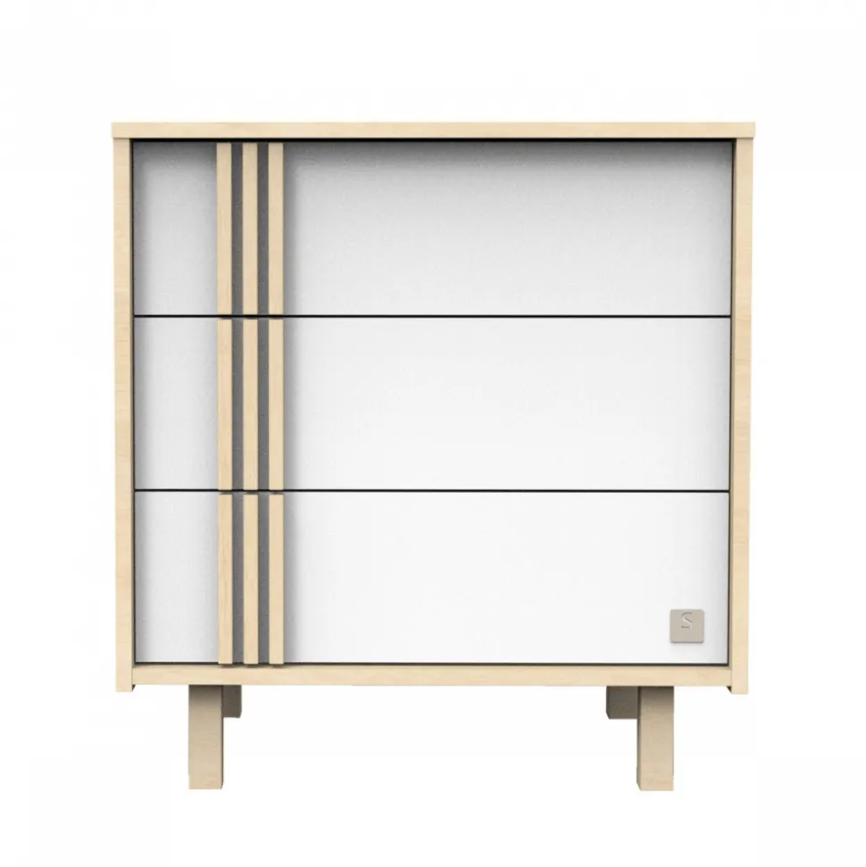 Chambre bébé duo lit 60x120cm (non transformable) + commode nature