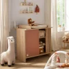 Chambre bébé duo lit 60x120cm (non transformable) + commode terracotta tokyo