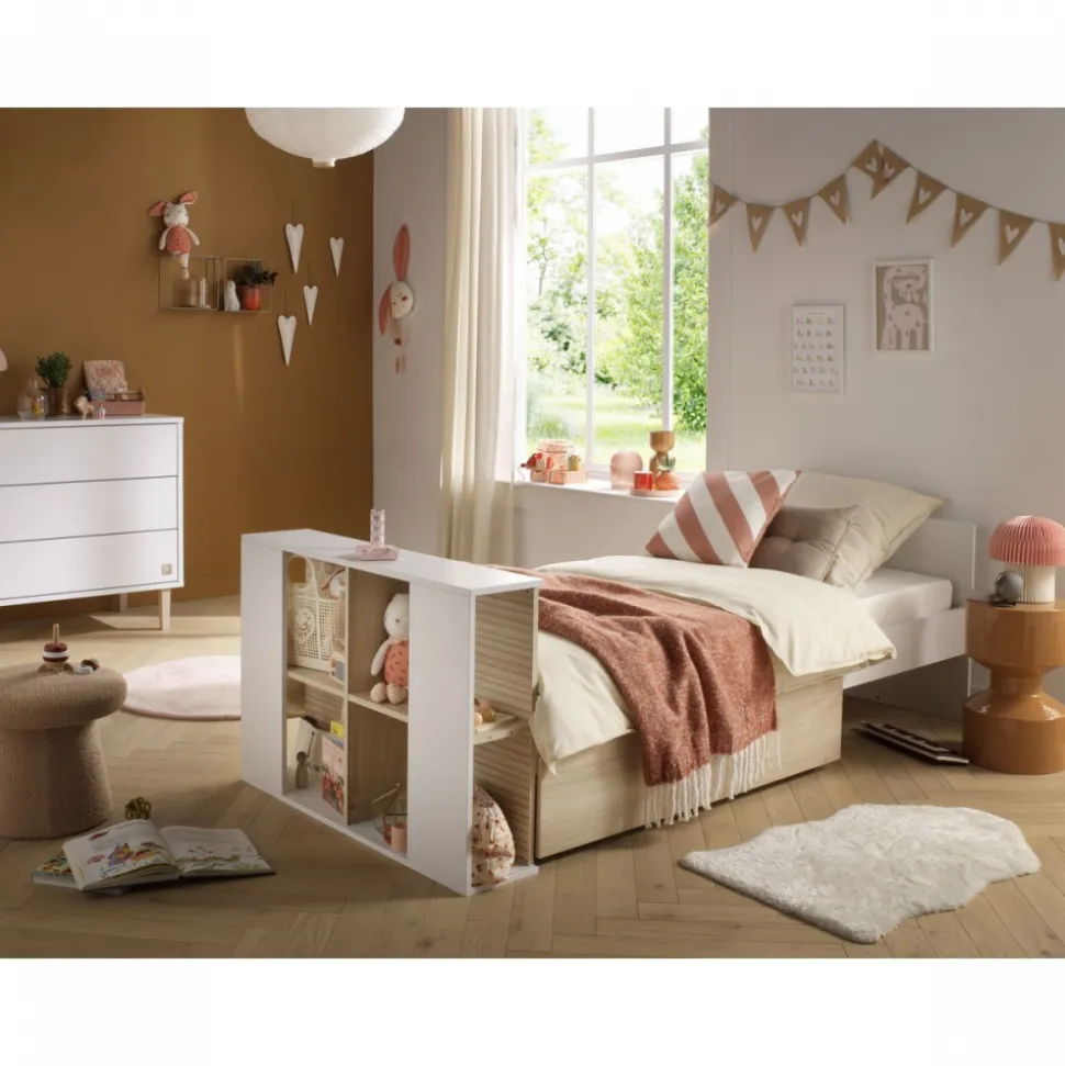 Chambre bébé duo lit 60x120cm transformable + commode 3 tiroirs 1 porte paloma