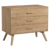 Chambre bébé duo lit 70x140 + commode + armoire bois nautis