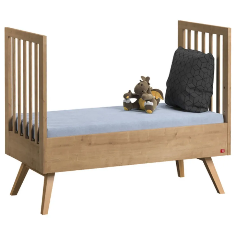 Chambre bébé duo lit 70x140 + commode + armoire bois nautis