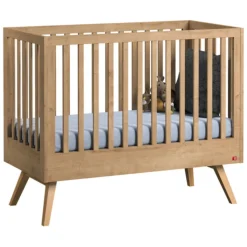Chambre bébé duo lit 70x140 + commode bois nautis